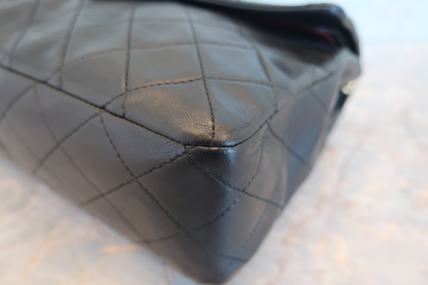 CHANEL/シャネル マトラッセWフラップWチェーンショルダーバッグ ラムスキン ブラック/ゴールド金具 ショルダーバッグ 700070159