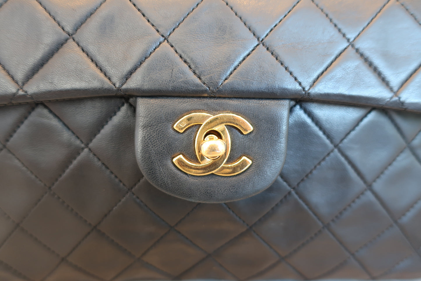 CHANEL/シャネル マトラッセWフラップWチェーンショルダーバッグ ラムスキン ブラック/ゴールド金具 ショルダーバッグ 700070159