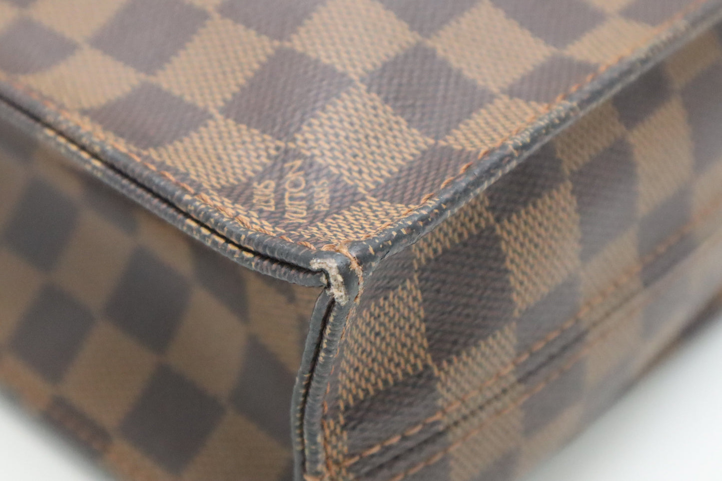 Louis Vuitton Sac Plat in Damier Ebene Canvas