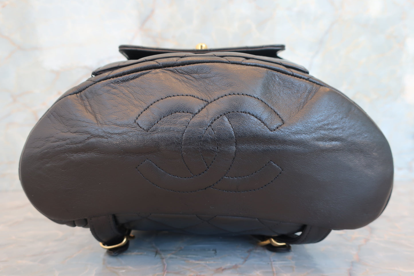 CHANEL/シャネル マトラッセチェーンリュック ラムスキン ブラック/ゴールド金具 リュック 700070193
