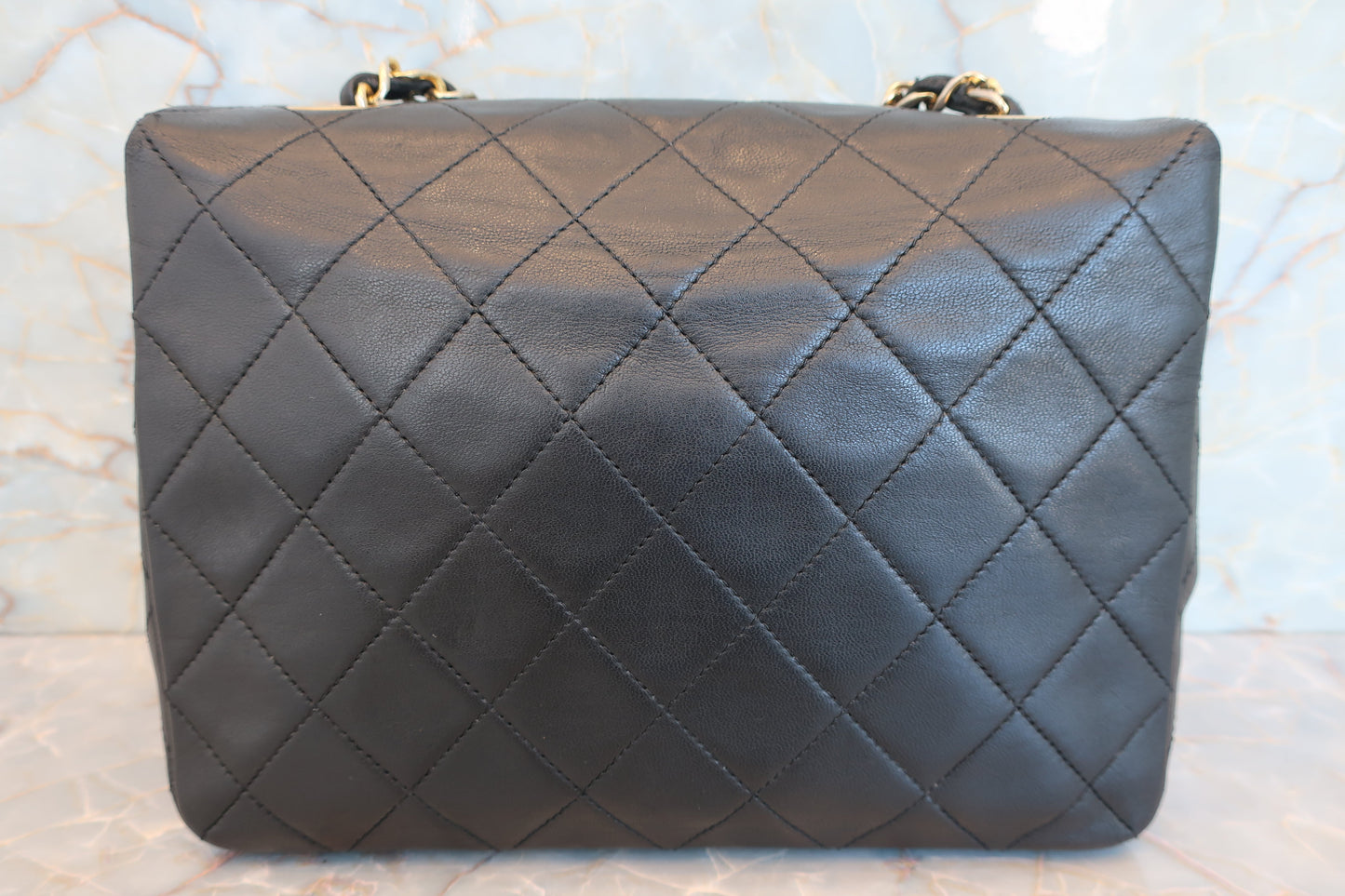 CHANEL/シャネル ミニマトラッセシングルフラップチェーンショルダーバッグ ラムスキン ブラック/ゴールド金具 ショルダーバッグ 700070157