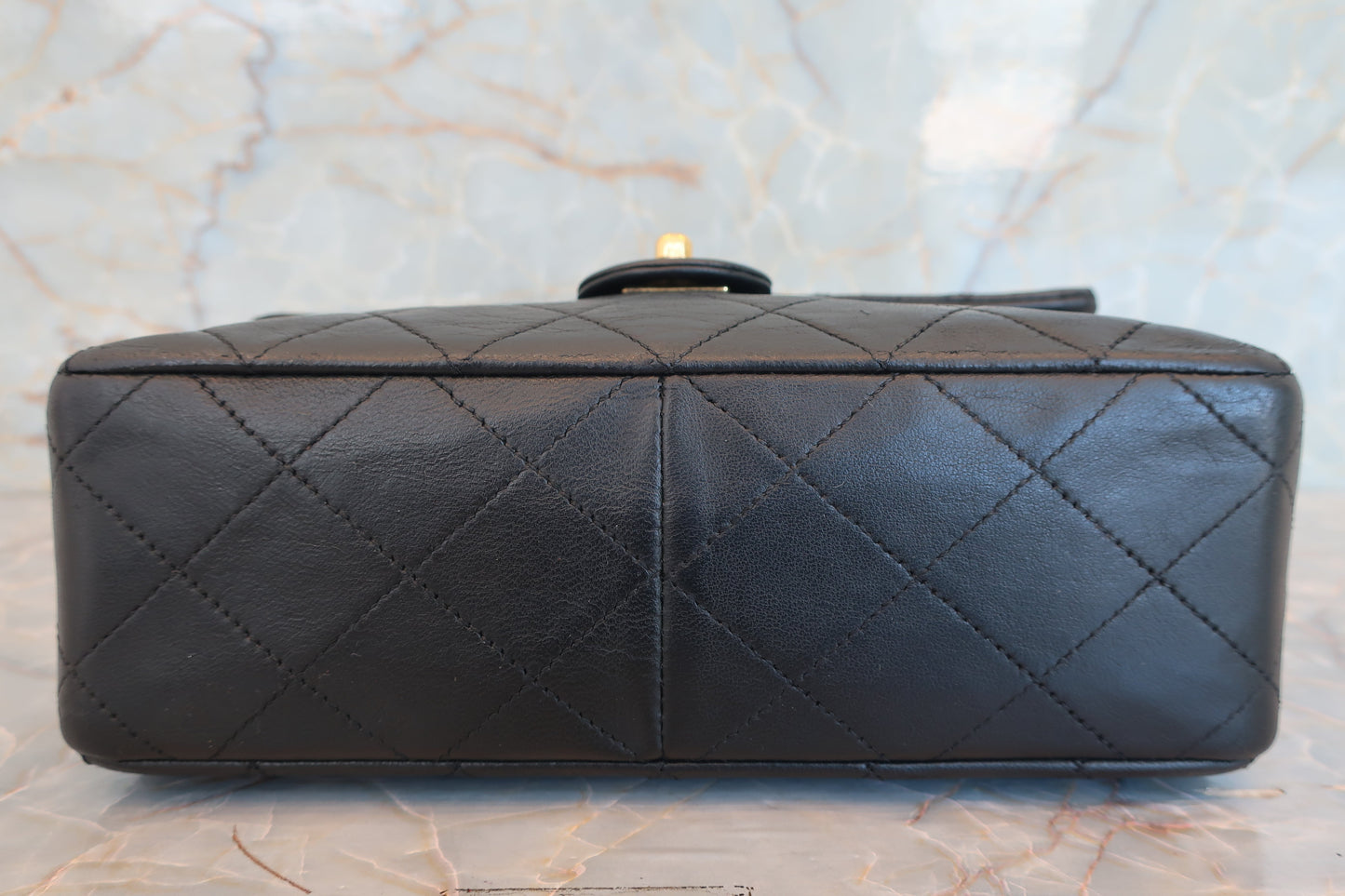 CHANEL/シャネル ミニマトラッセシングルフラップチェーンショルダーバッグ ラムスキン ブラック/ゴールド金具 ショルダーバッグ 700070157