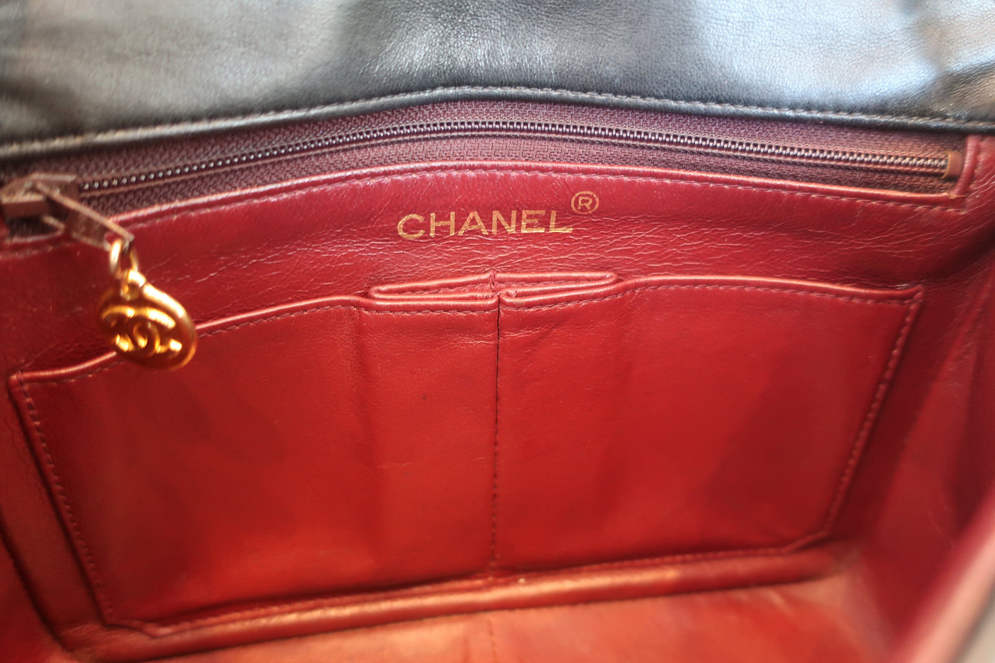 CHANEL/シャネル ミニマトラッセシングルフラップチェーンショルダーバッグ ラムスキン ブラック/ゴールド金具 ショルダーバッグ 700070157