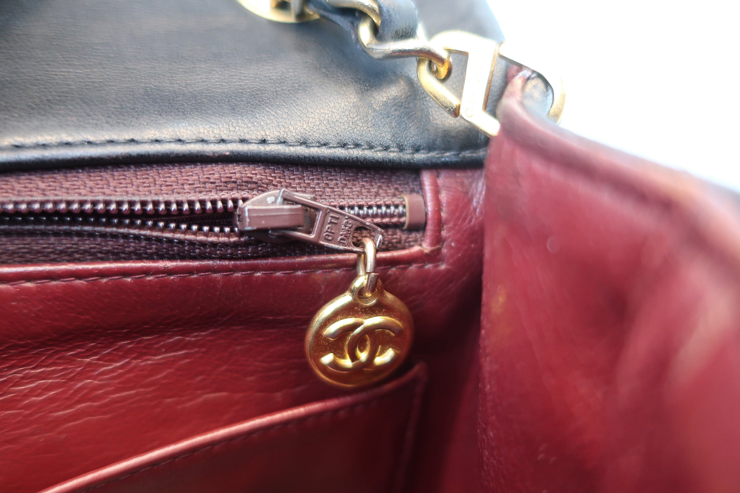 CHANEL/シャネル ミニマトラッセシングルフラップチェーンショルダーバッグ ラムスキン ブラック/ゴールド金具 ショルダーバッグ 700070157