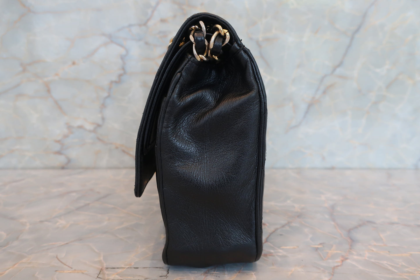 CHANEL/シャネル マトラッセWフラップWチェーンショルダーバッグ ラムスキン ブラック/ゴールド金具 ショルダーバッグ 700060191