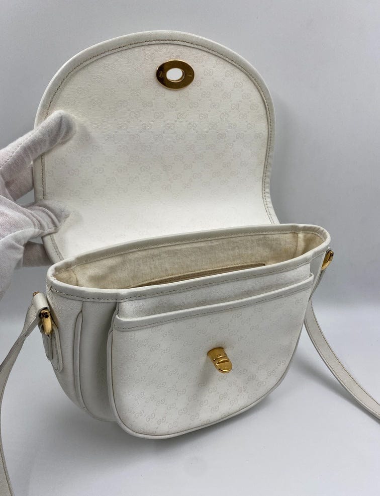 Vintage Gucci Canvas Crossbody Bag