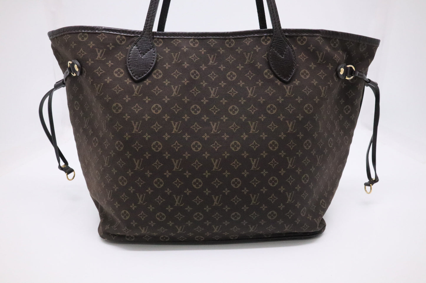 Louis Vuitton Mini Lin Idylle Neverfull MM Tote Bag in Ebene Monogram