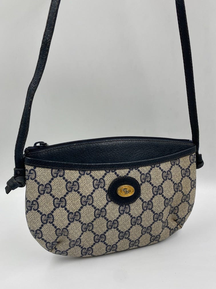 Vintage Gucci Canvas Crossbody Bag