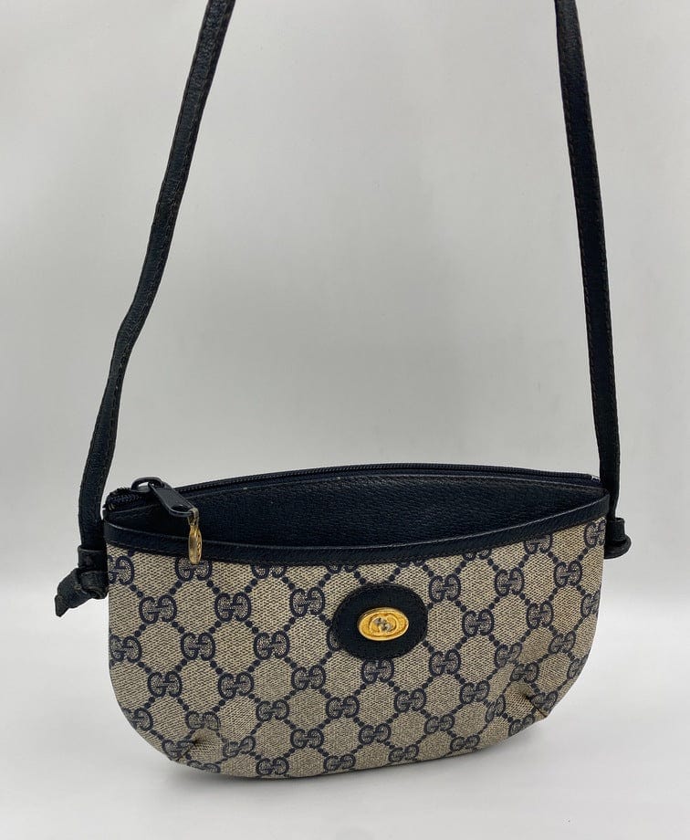 Vintage Gucci Canvas Crossbody Bag