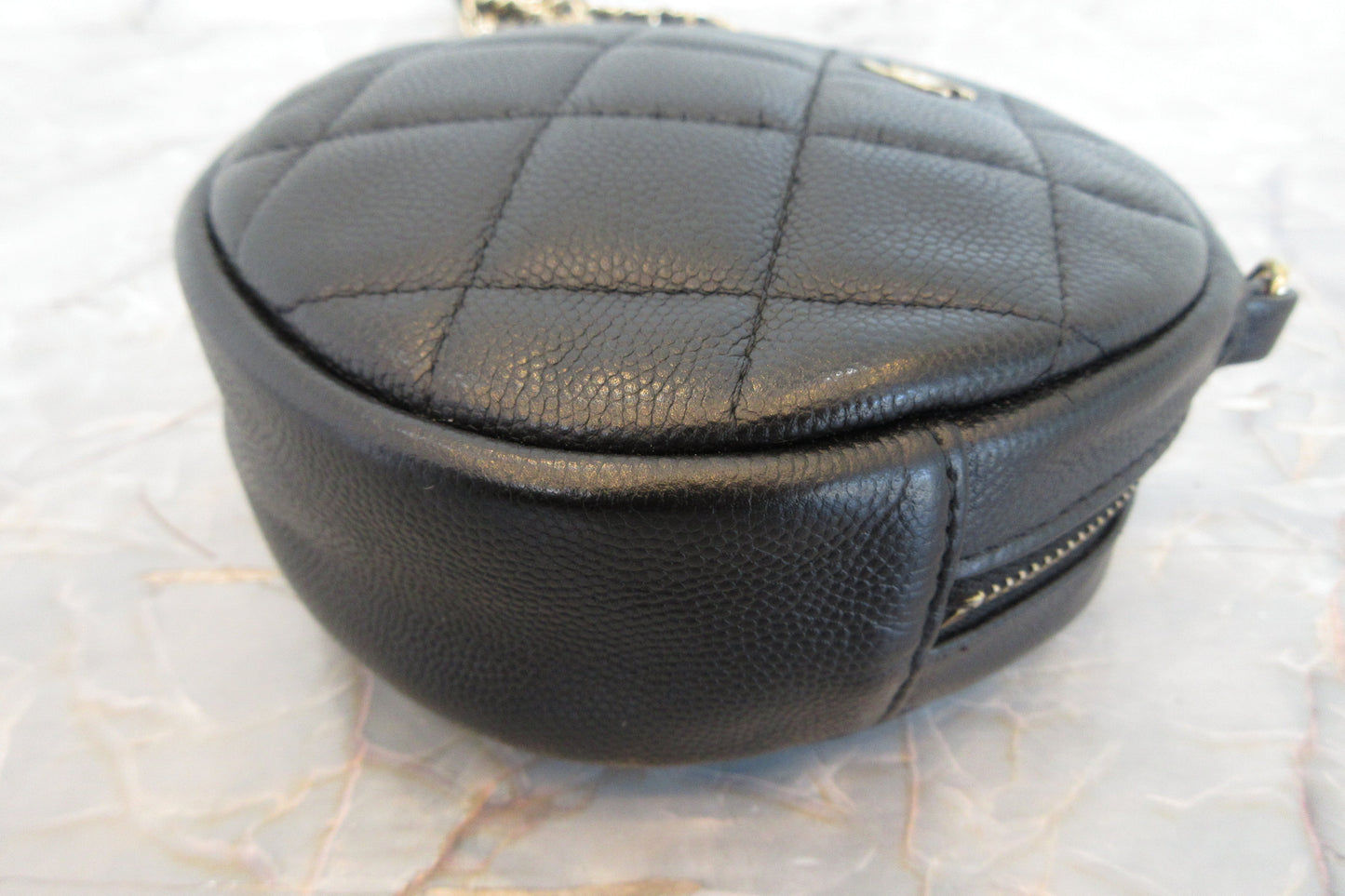 CHANEL/シャネル マトラッセラウンドチェーンショルダーバッグ キャビアスキン ブラック/ゴールド金具 ショルダーバッグ 700070224