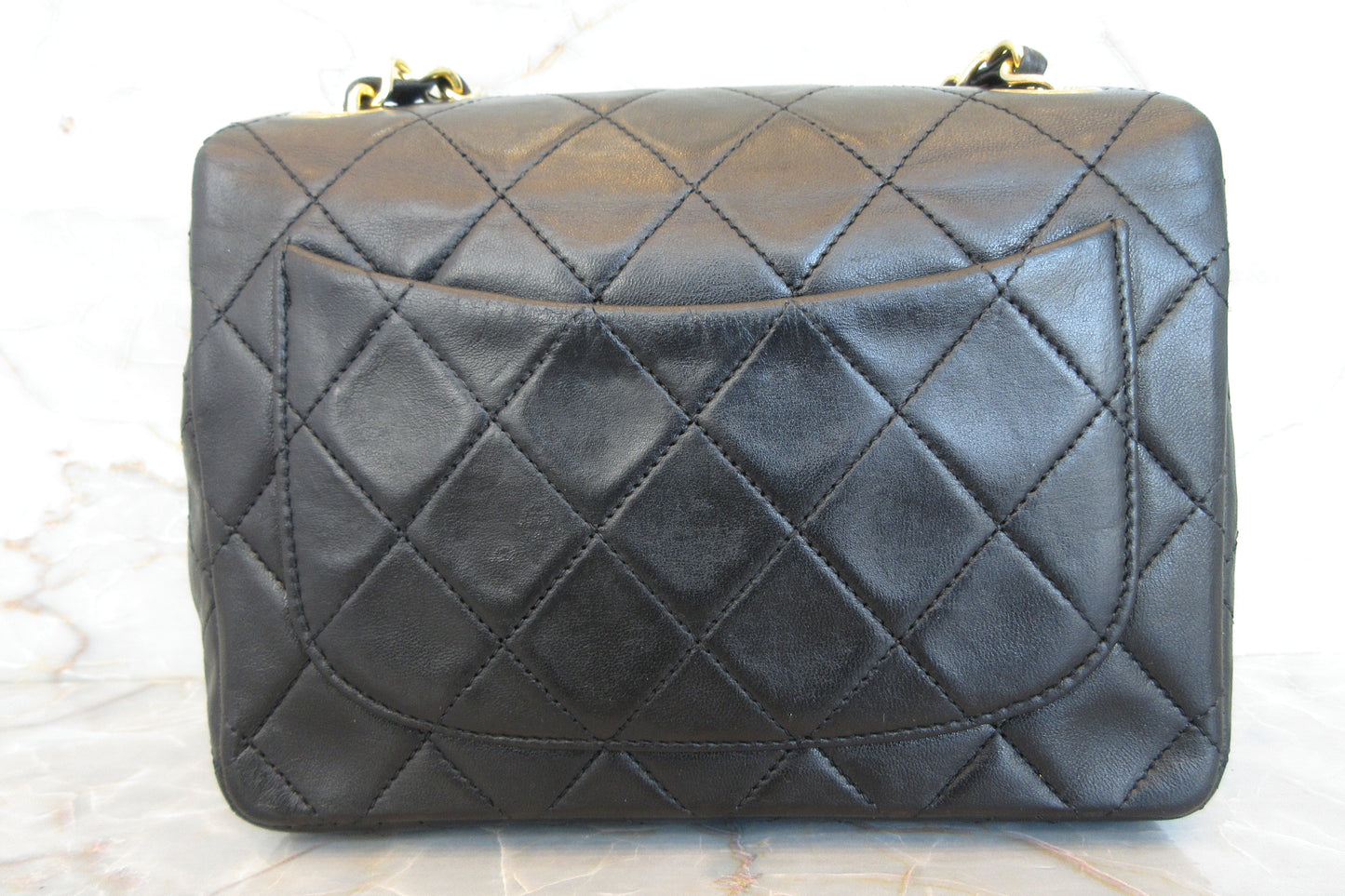 CHANEL/シャネル ミニマトラッセシングルフラップチェーンショルダーバッグ ラムスキン ブラック/ゴールド金具 ショルダーバッグ 700070215