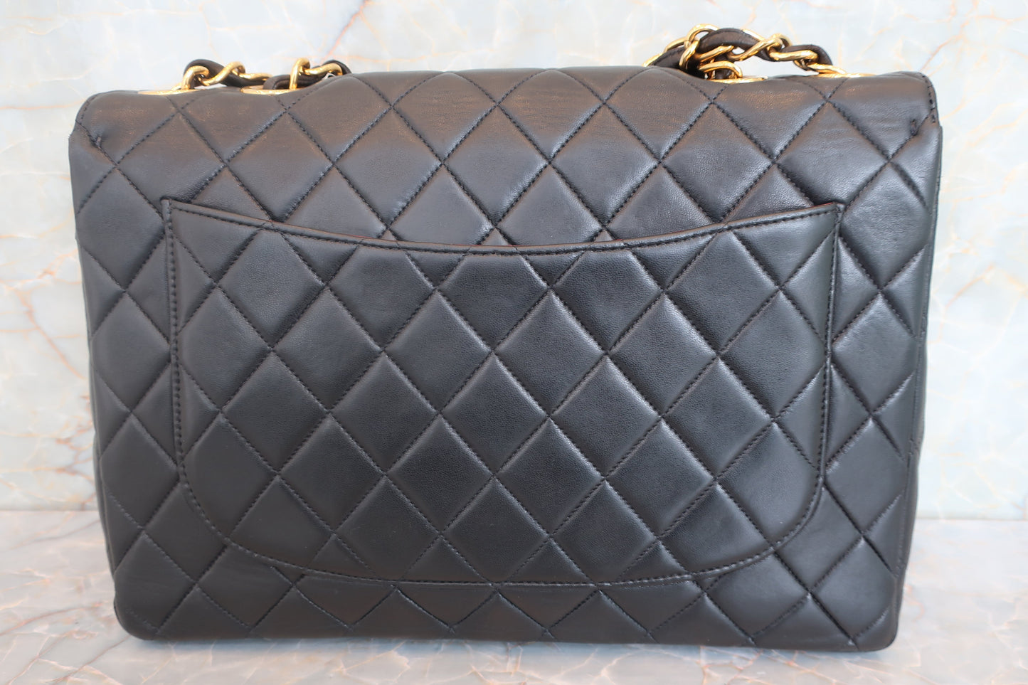 CHANEL/シャネル 中マトラッセシングルフラップチェーンショルダーバッグ ラムスキン ブラック/ゴールド金具 ショルダーバッグ 700050046