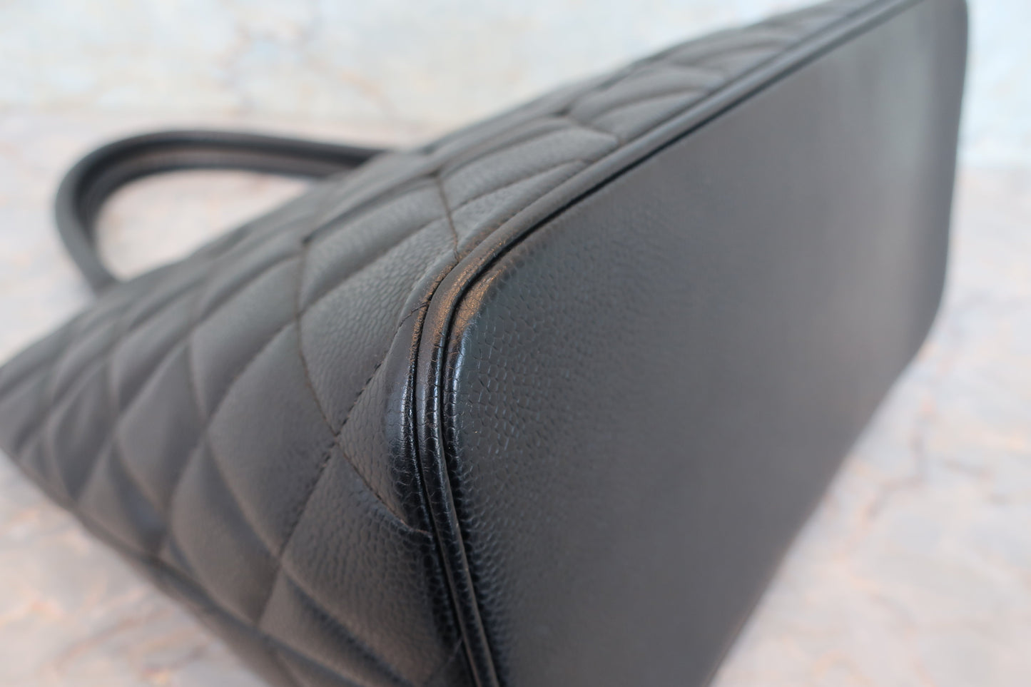 CHANEL/シャネル 復刻トート キャビアスキン ブラック/シルバー金具 トートバッグ 700070242