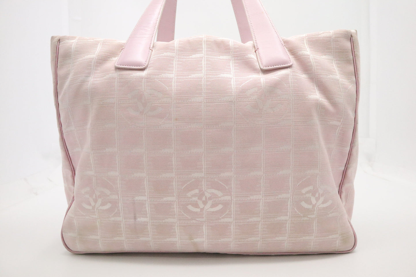 Chanel New Travel Line Tote in Pink Canvas