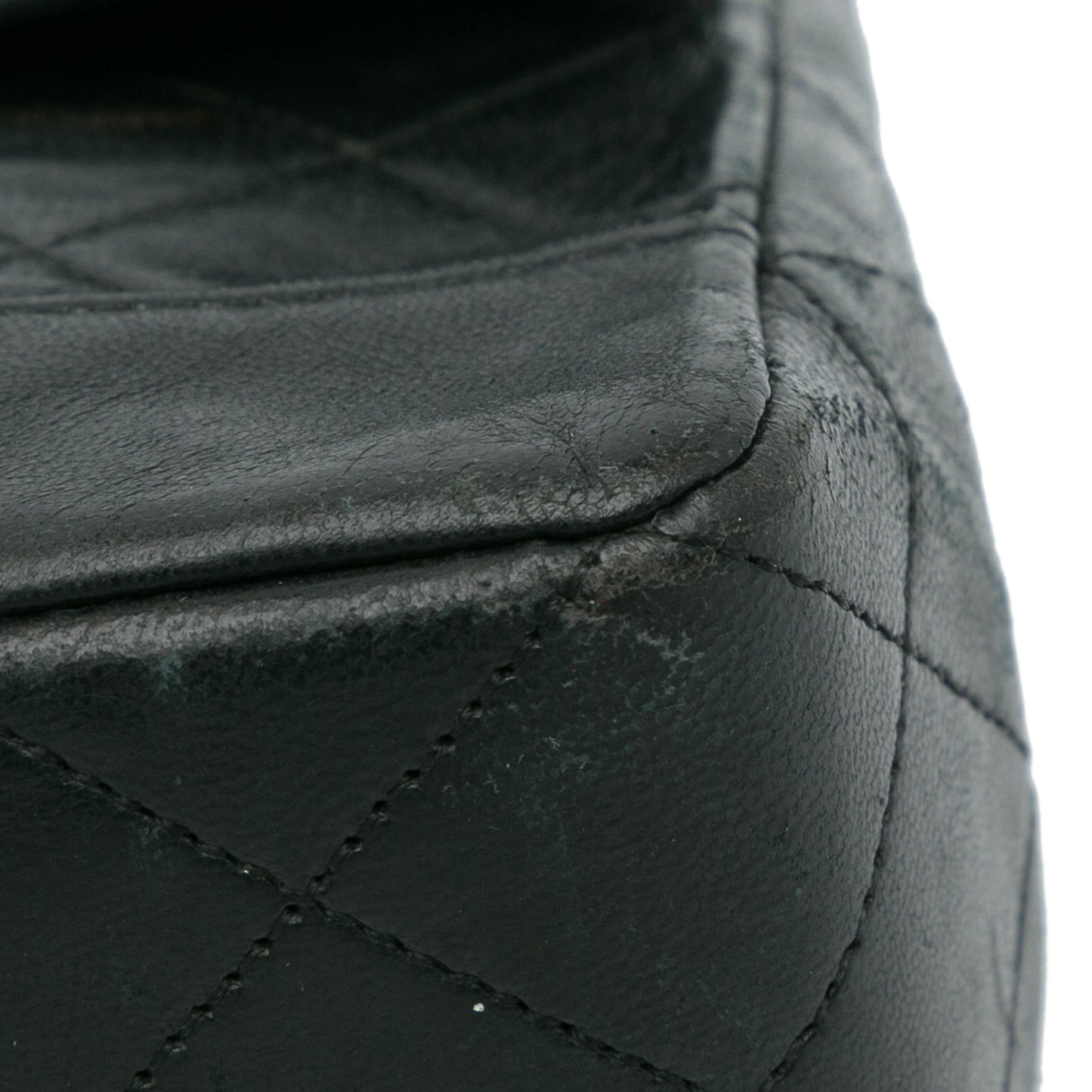 Black Chanel Quilted Lambskin Shoulder Bag