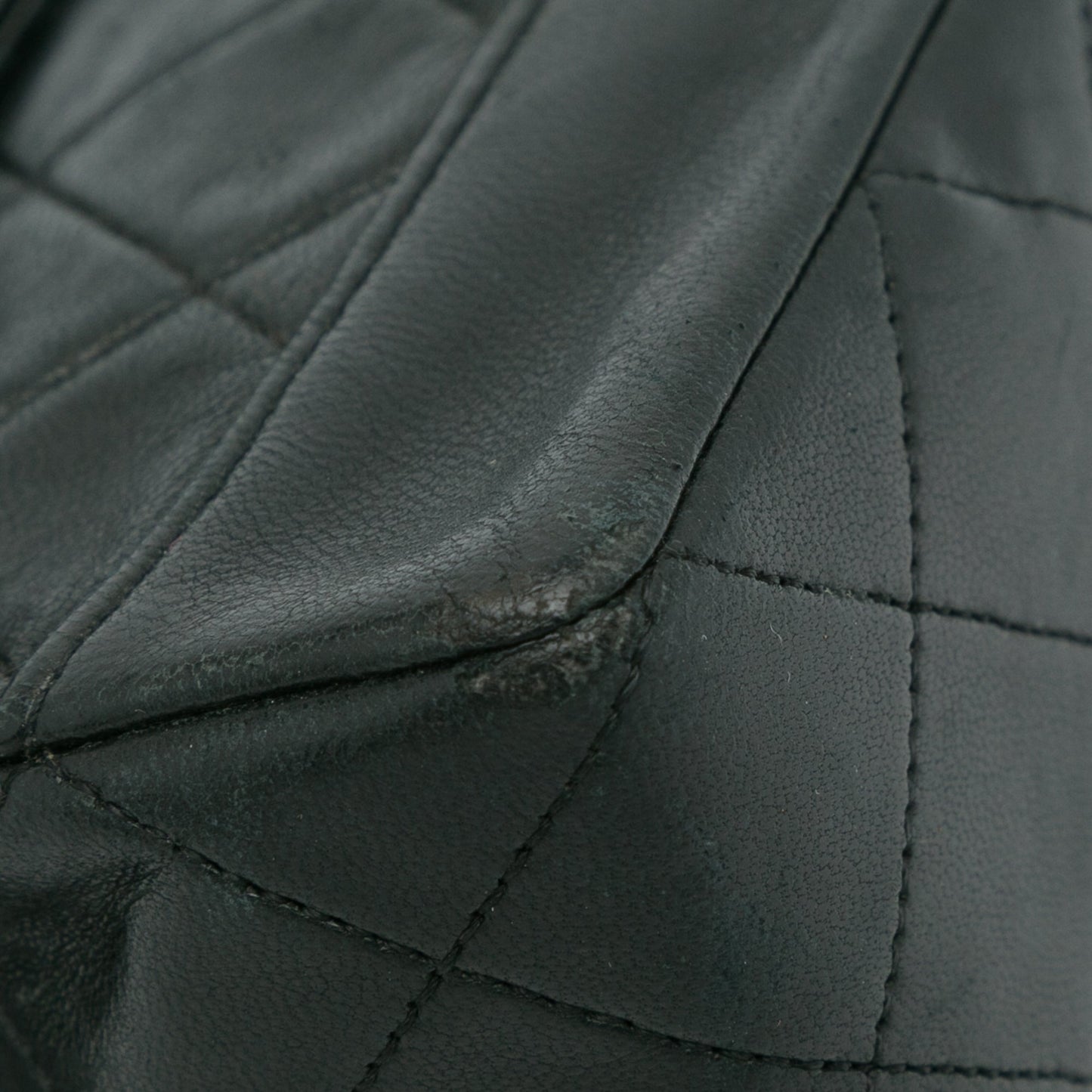 Black Chanel Quilted Lambskin Shoulder Bag
