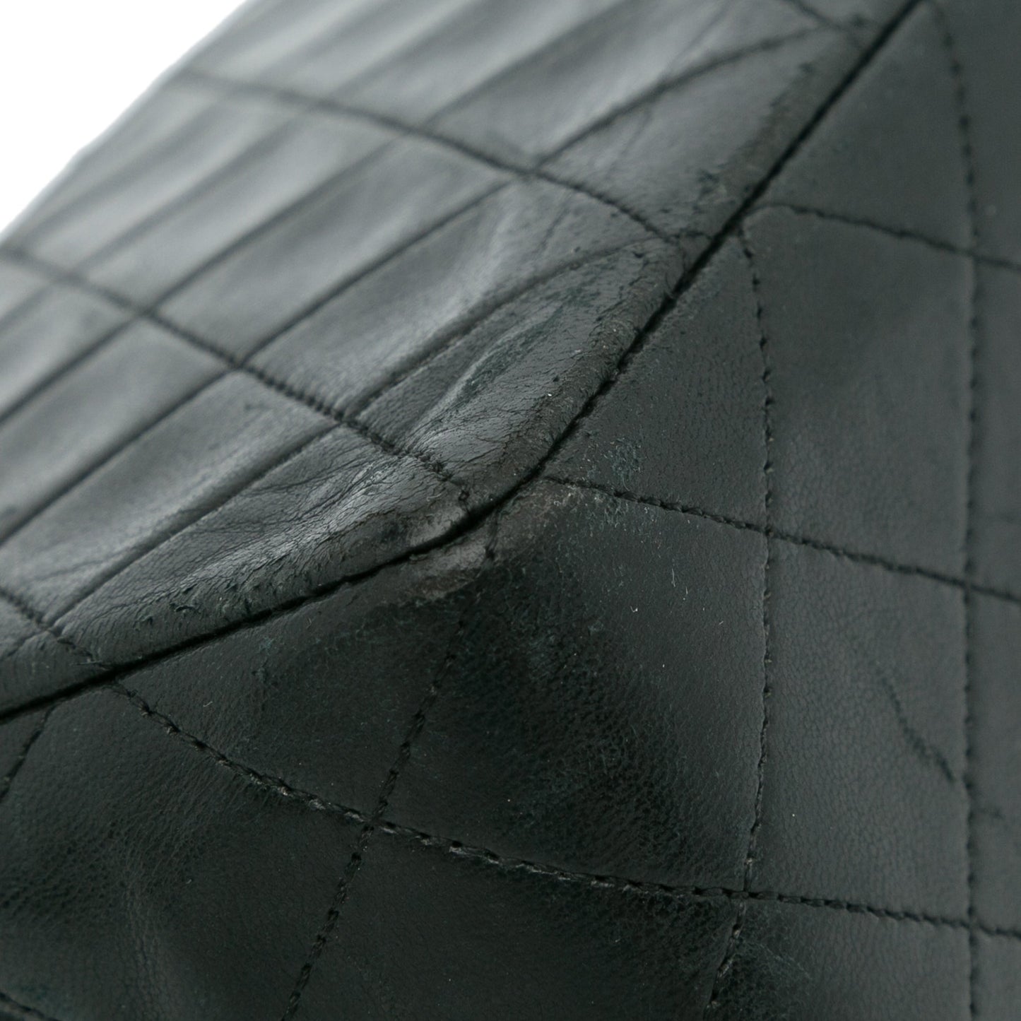 Black Chanel Quilted Lambskin Shoulder Bag