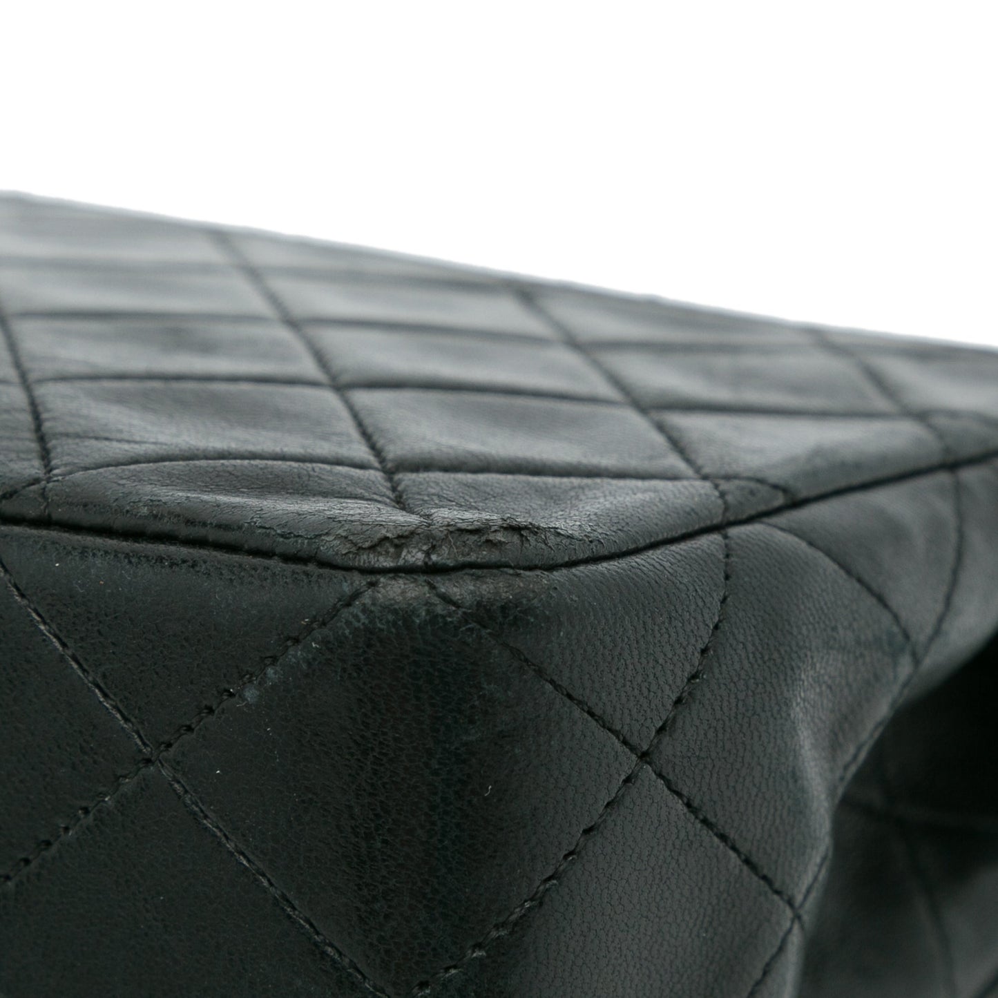 Black Chanel Quilted Lambskin Shoulder Bag