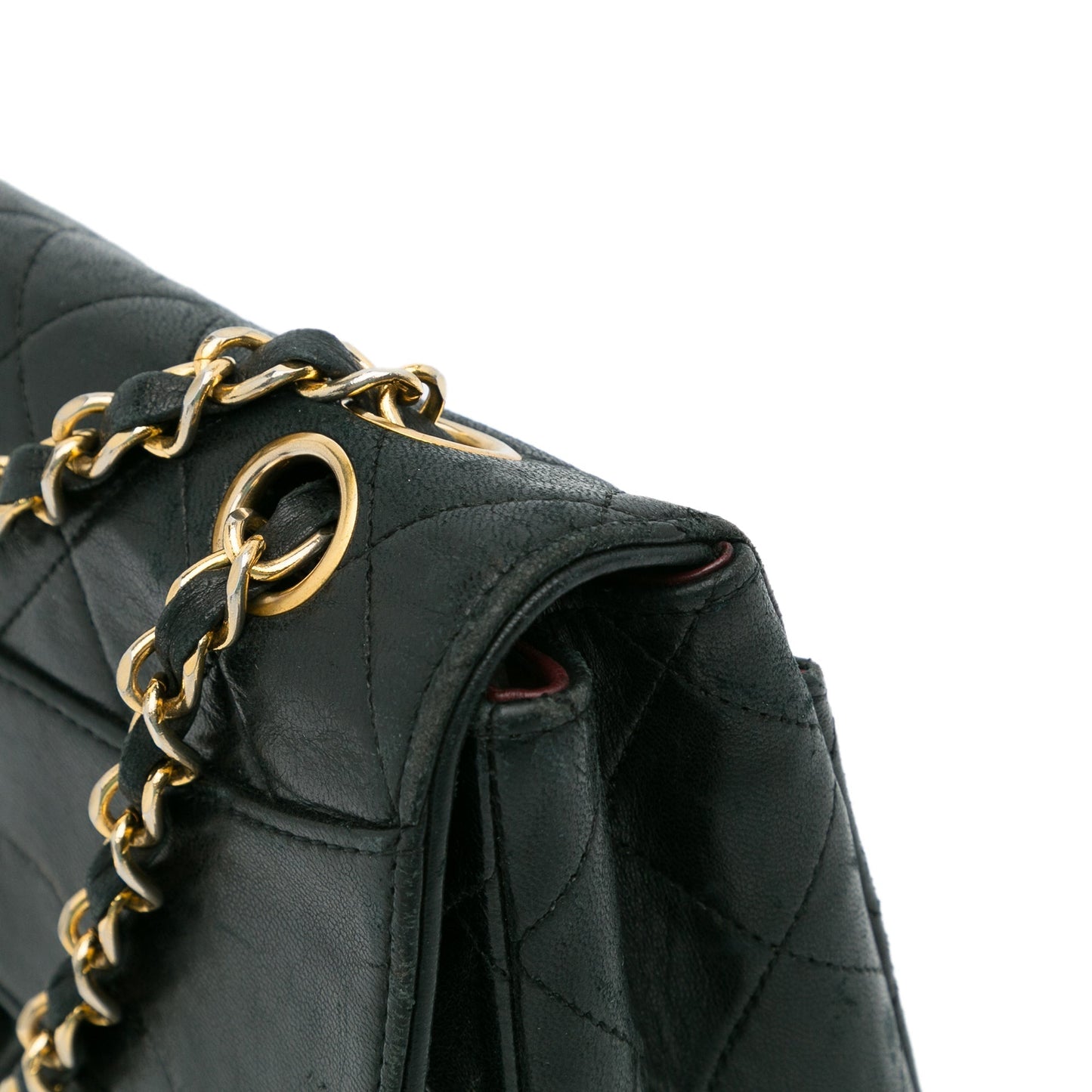 Black Chanel Quilted Lambskin Shoulder Bag