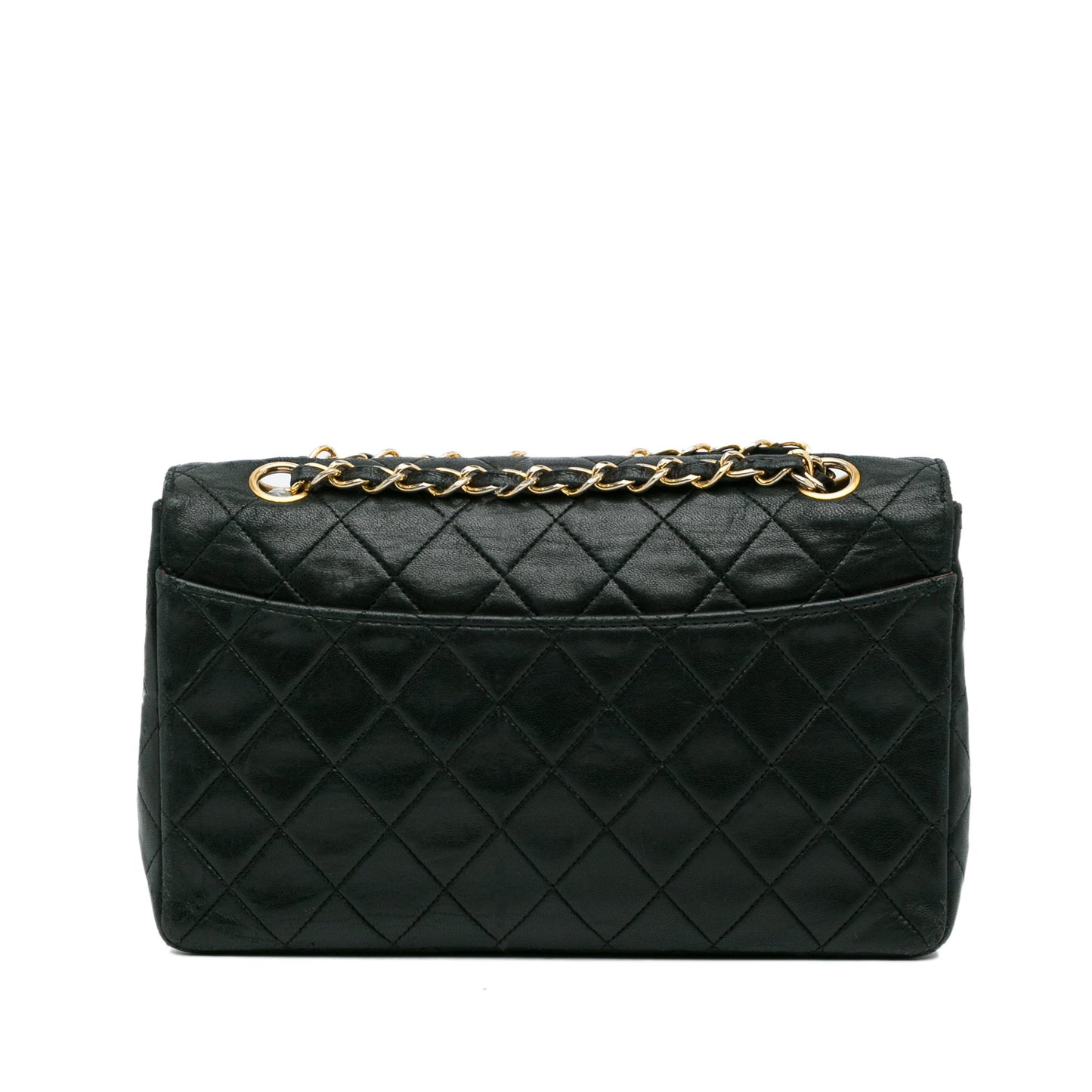 Black Chanel Quilted Lambskin Shoulder Bag