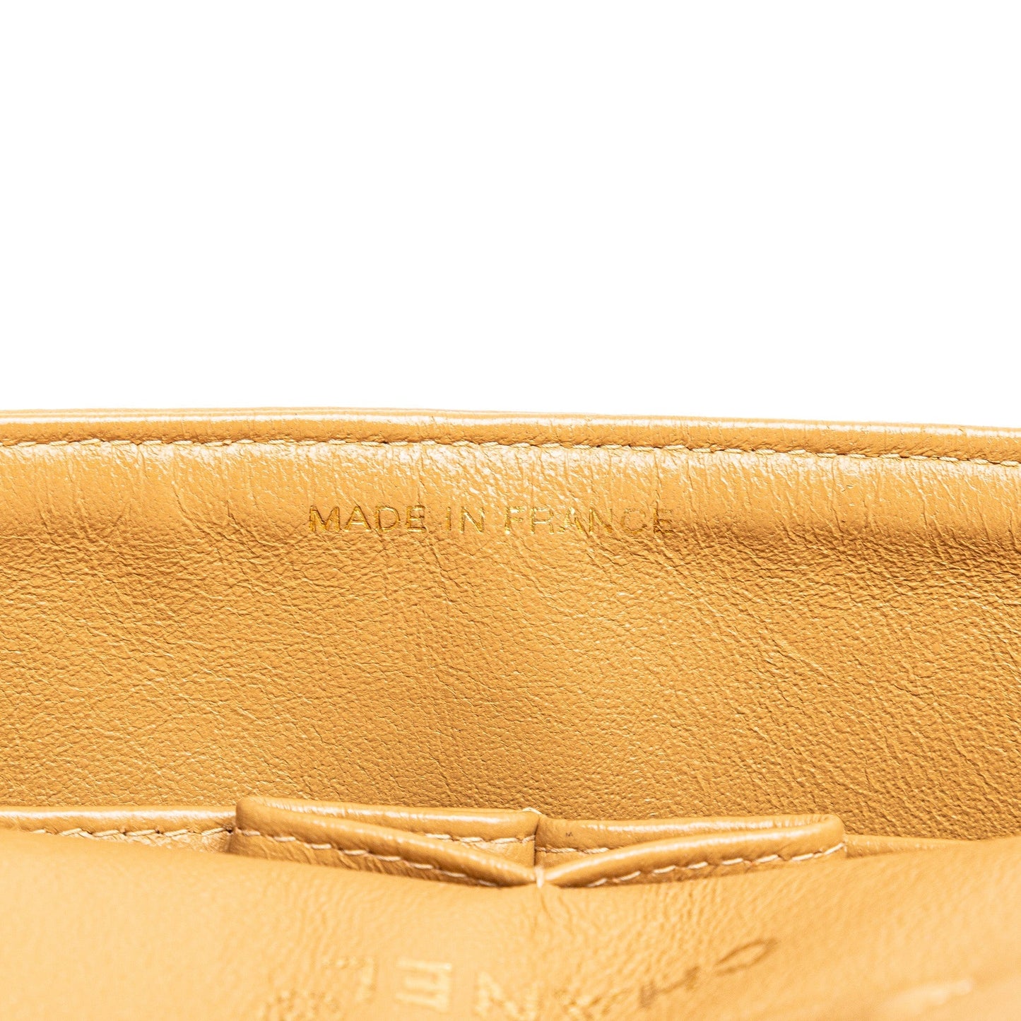 Orange Chanel Small Classic Lambskin Double Flap Shoulder Bag
