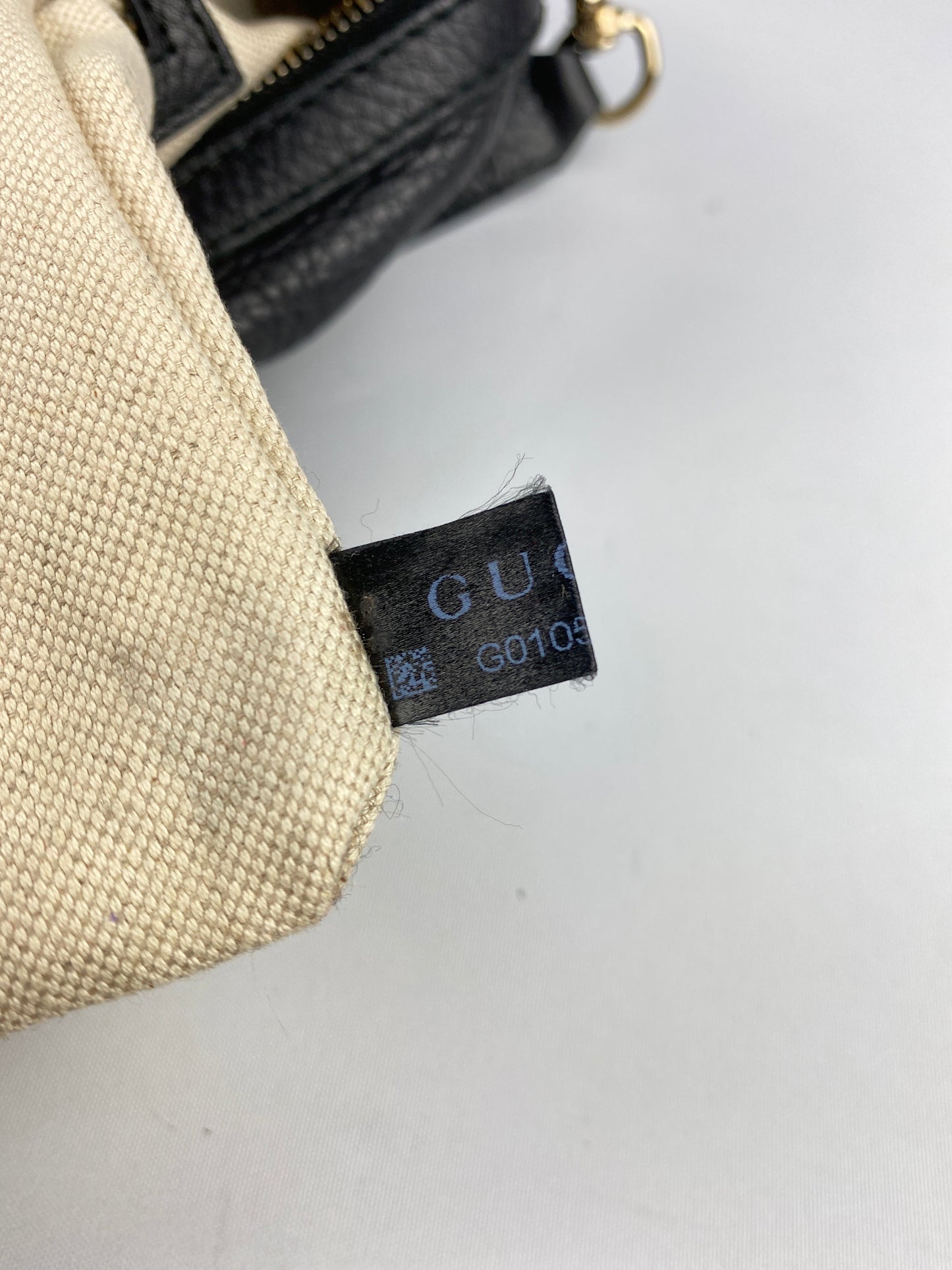 GUCCI - BLACK LEATHER WEB BOSTON BAG MEDIUM - VINTAGE
