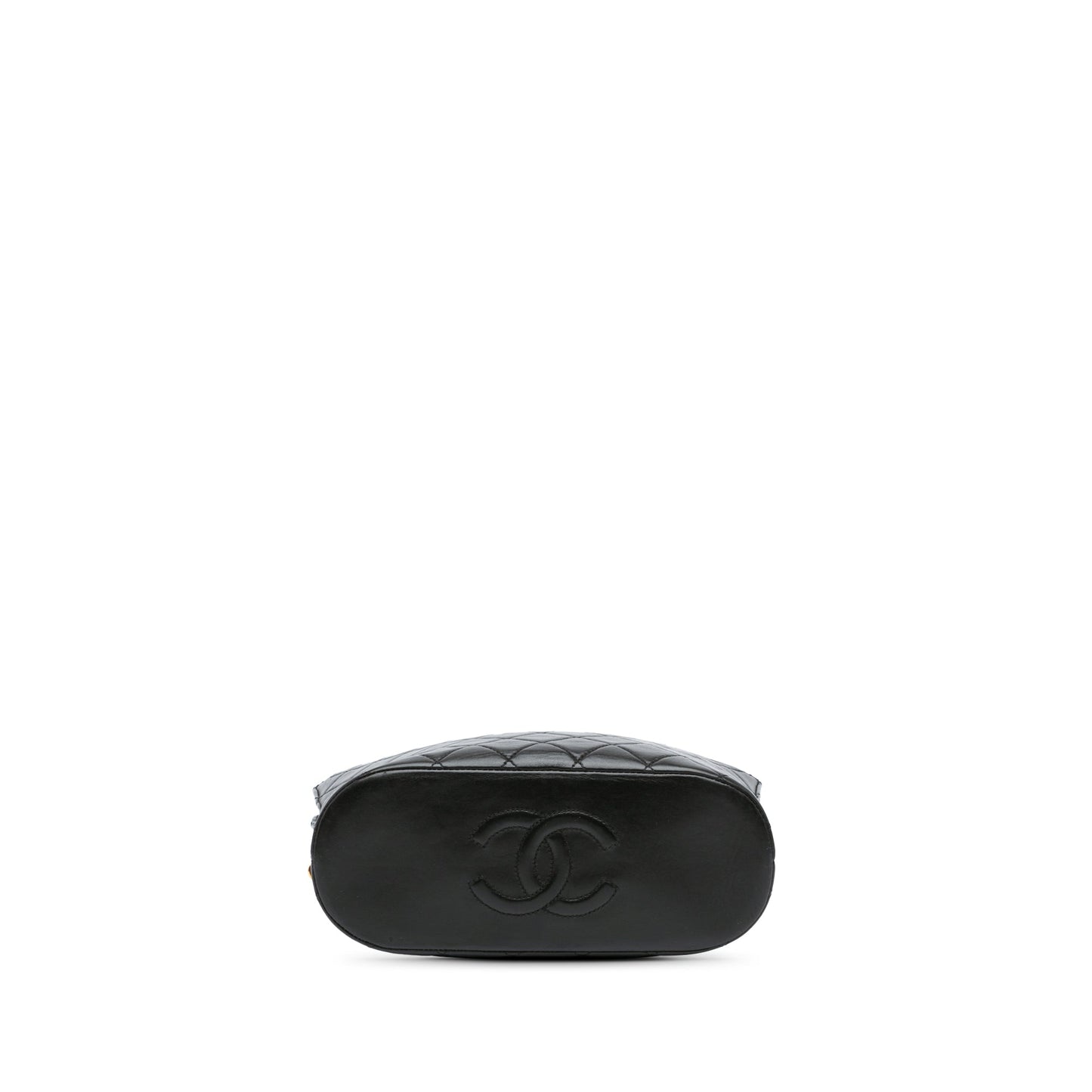Black Chanel Quilted Lambskin Shoulder Bag
