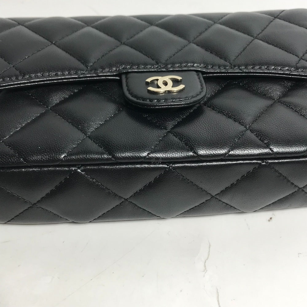 CHANEL Shoulder Bag AP2096 lambskin black COCO Mark Phone Case Wallet CC Matrasse Chain wallet