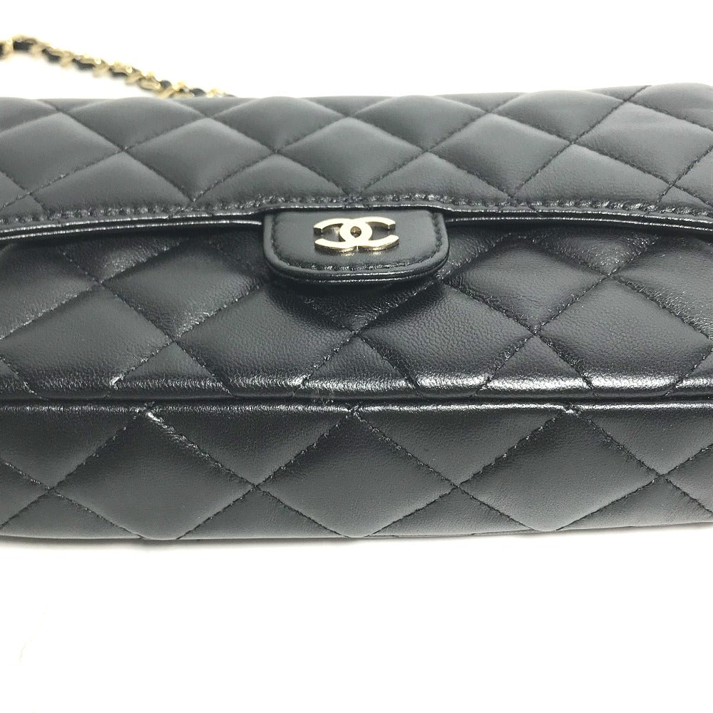 CHANEL Shoulder Bag AP2096 lambskin black COCO Mark Phone Case Wallet CC Matrasse Chain wallet