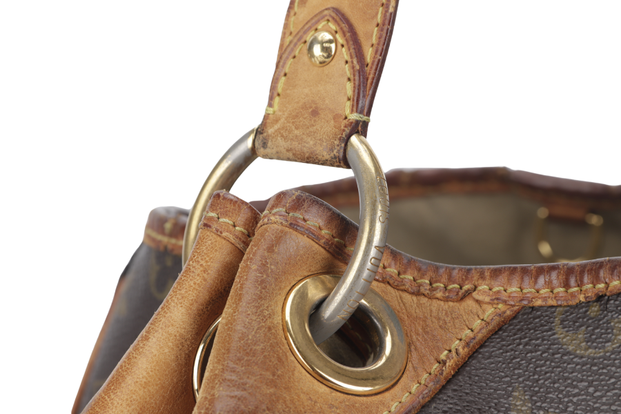 LOUIS VUITTON GALLIERA SHOULDER BAG PM MONOGRAM COATED CANVAS GOLD HARDWARE NO DUST COVER