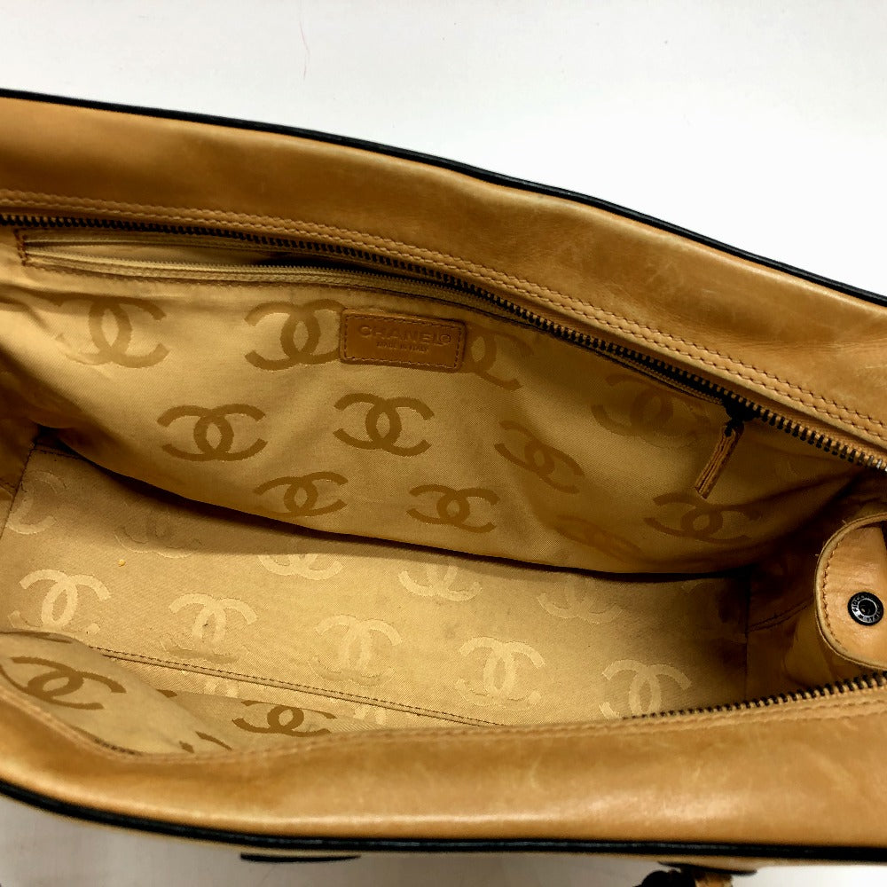 CHANEL Shoulder Bag Calf leather Brown COCO Mark Women Used