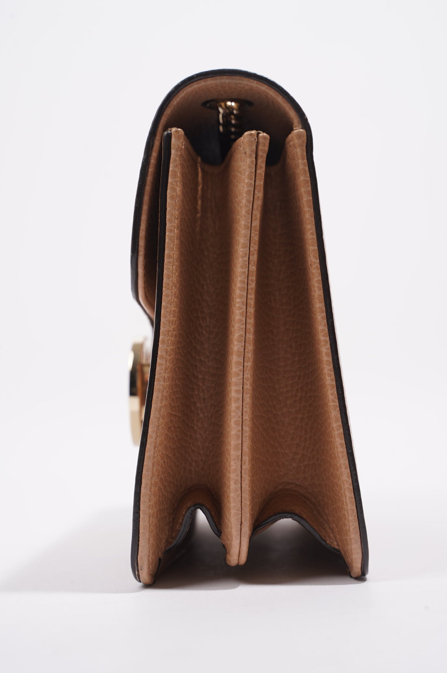 Gucci Interlocking Crossbody Bag Nude Leather Small