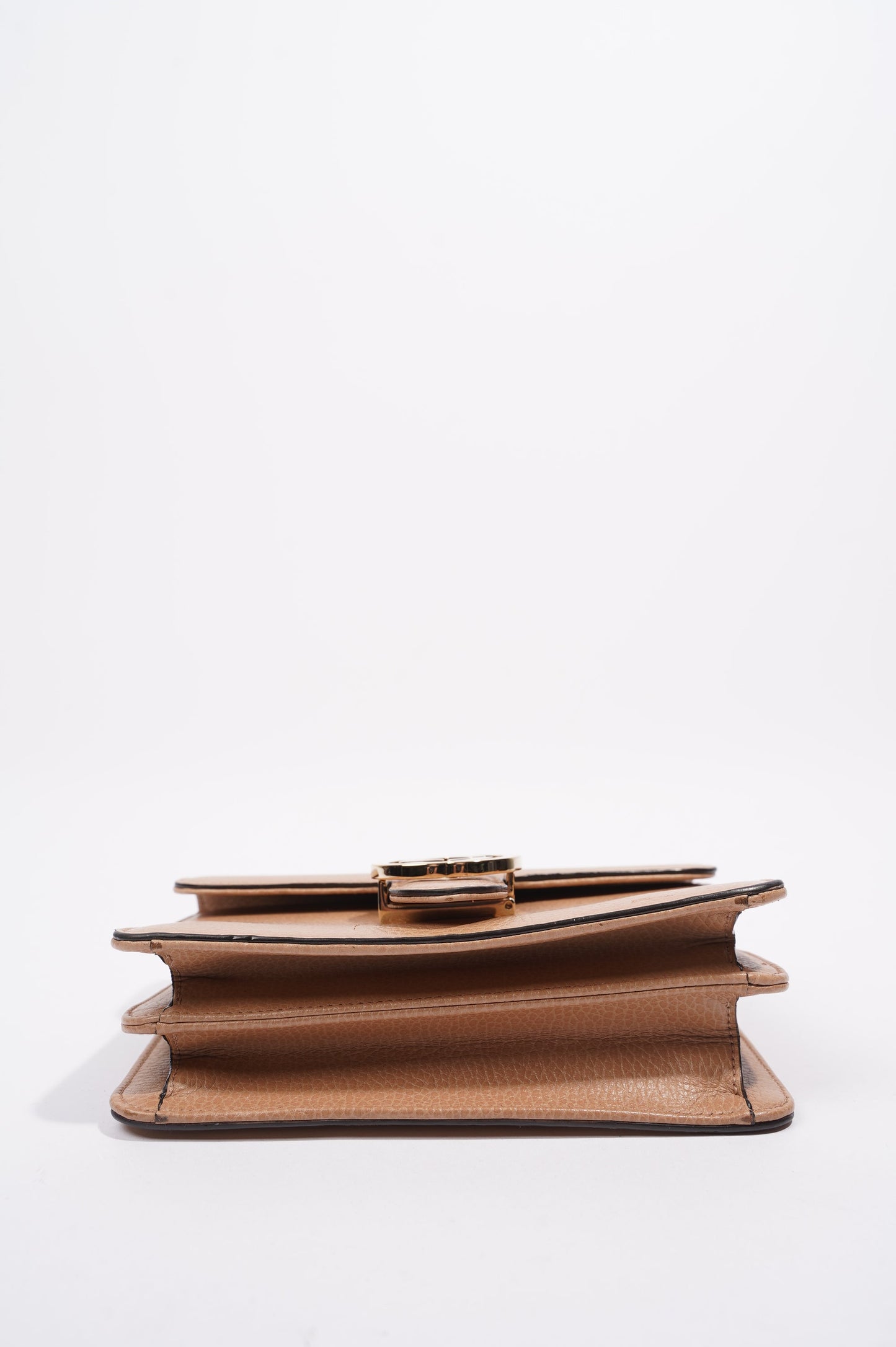 Gucci Interlocking Crossbody Bag Nude Leather Small