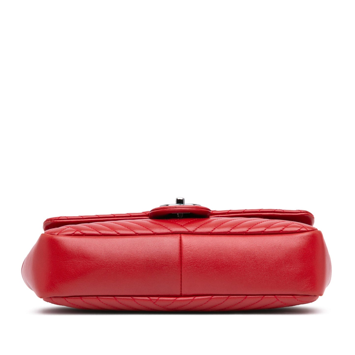 Red Chanel Medium Lambskin CC Crossing Flap Shoulder Bag