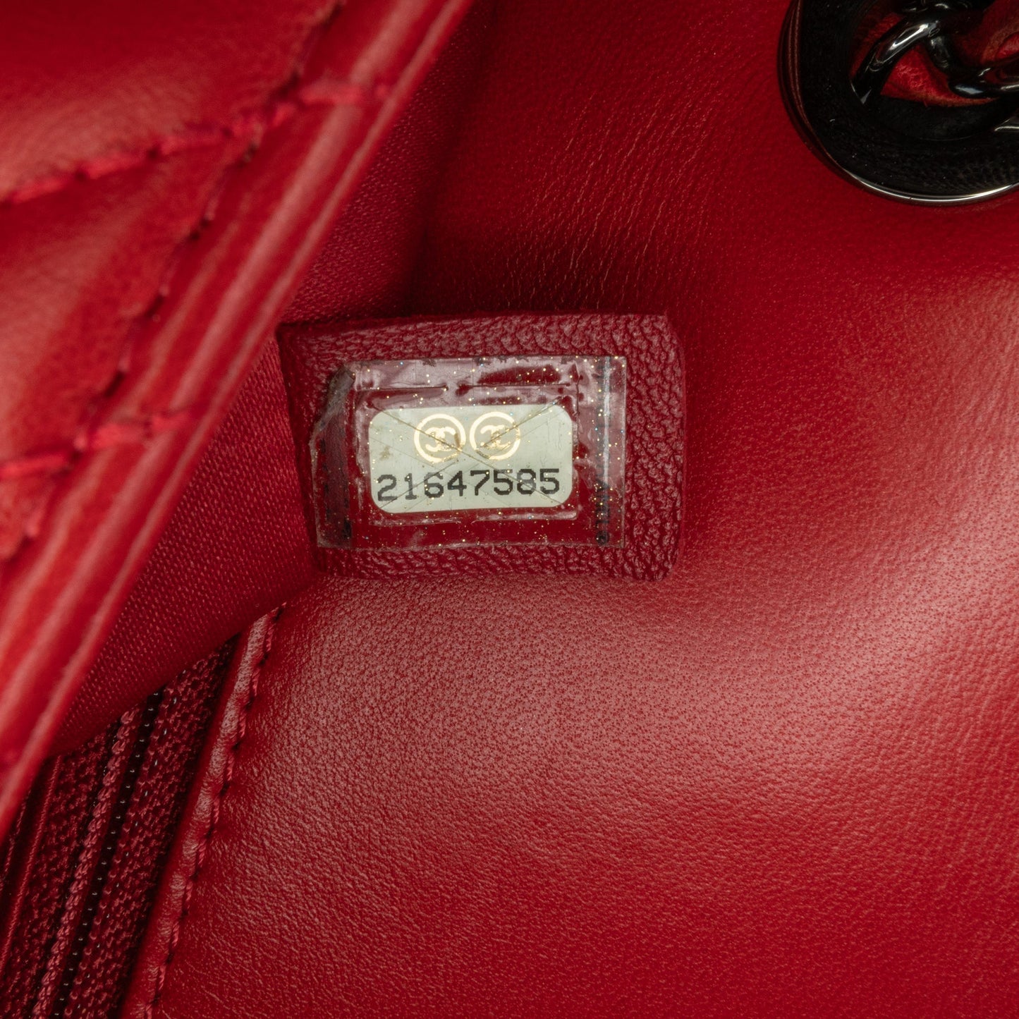 Red Chanel Medium Lambskin CC Crossing Flap Shoulder Bag