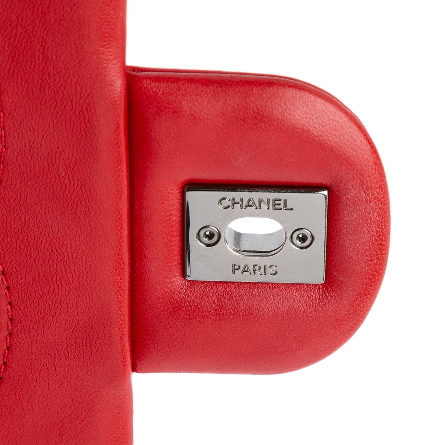 Red Chanel Medium Lambskin CC Crossing Flap Shoulder Bag