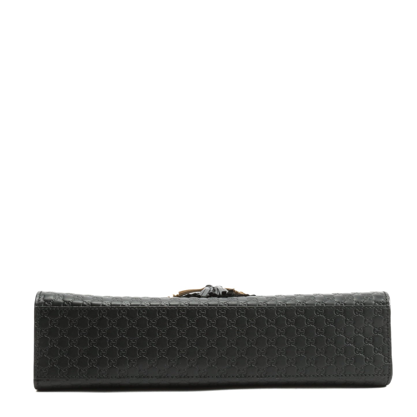 GUCCI Emily Guccissima Chain Shoulder Bag - Black