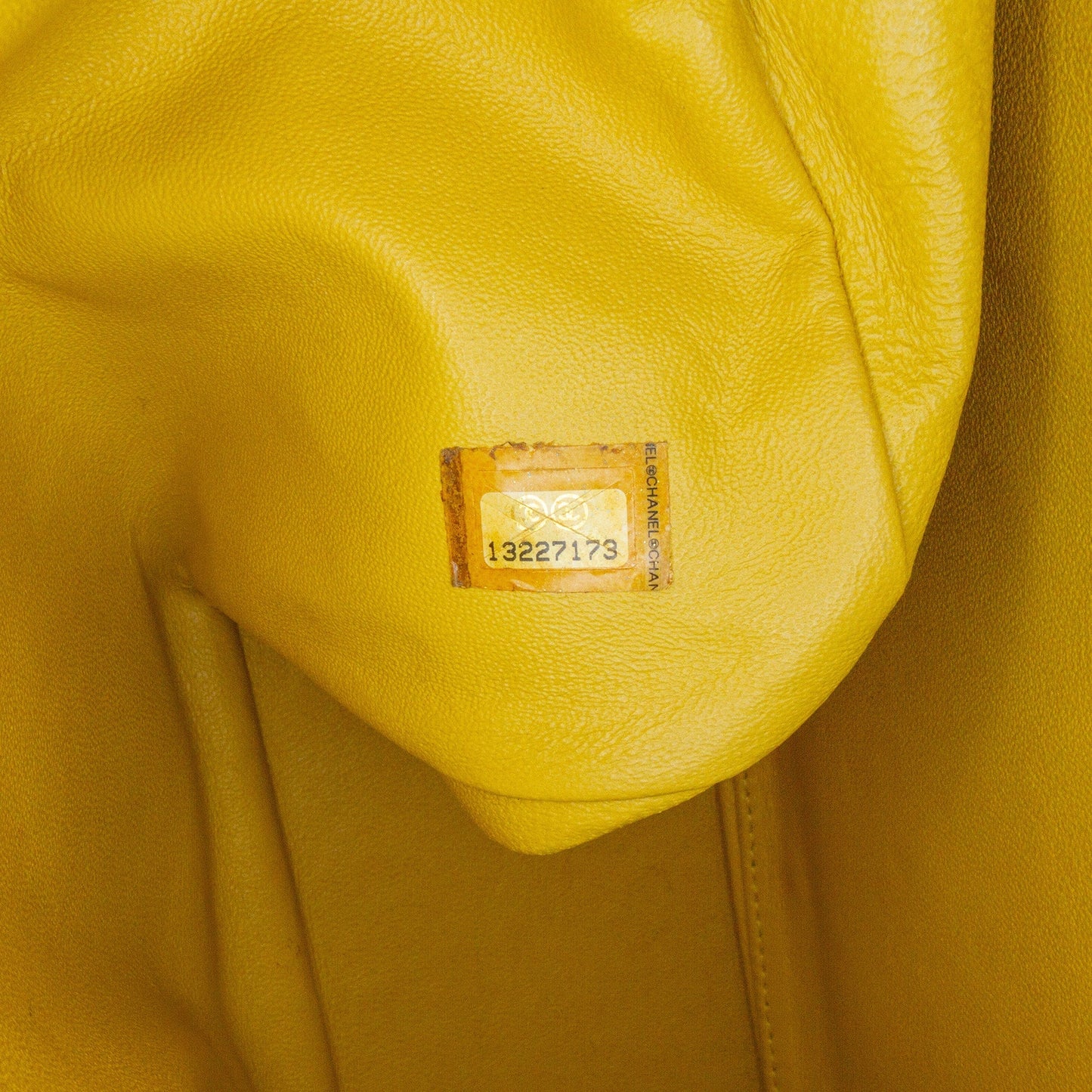 Yellow Chanel Jumbo Classic Caviar Single Flap Shoulder Bag