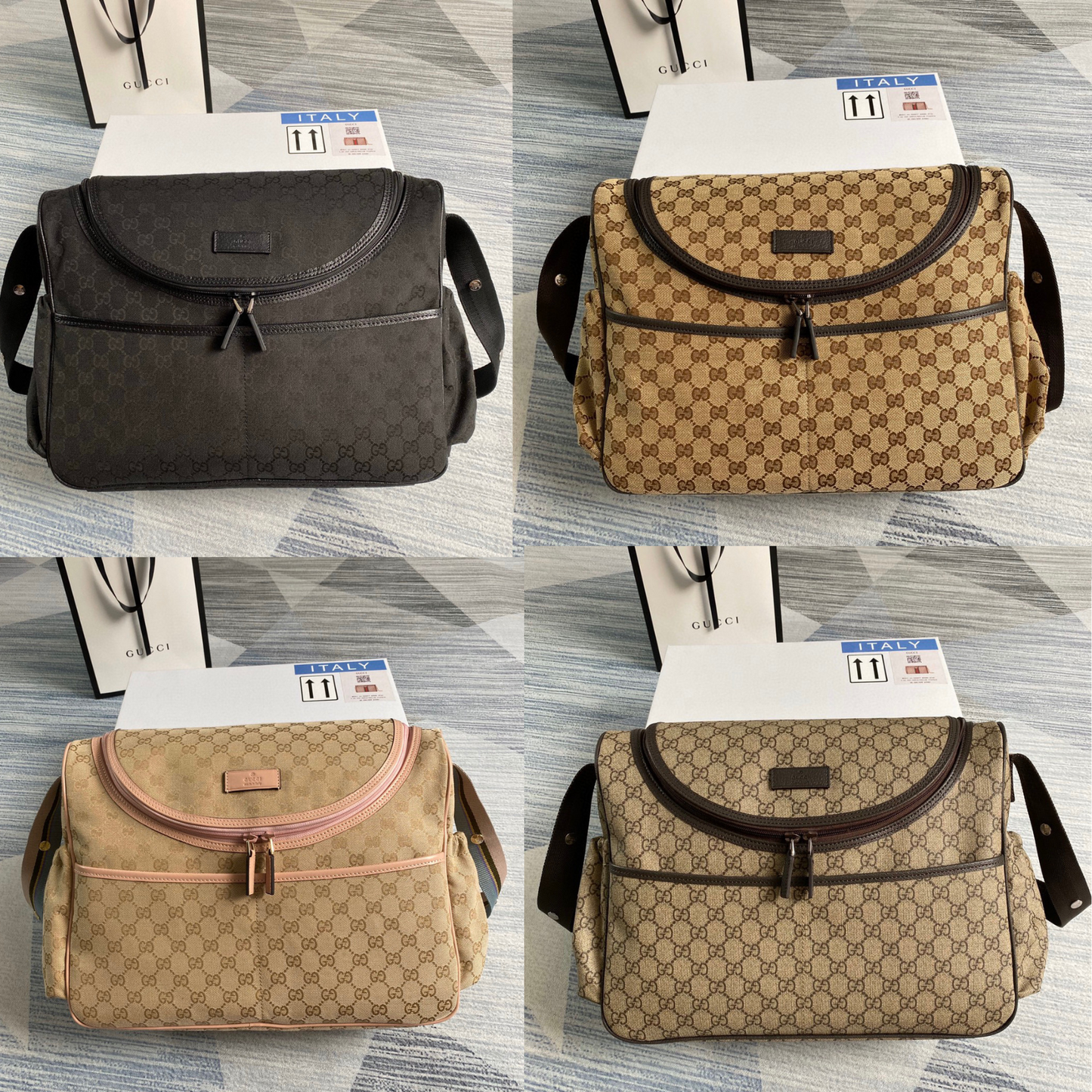 BOLSA GUCCI CANVAS DIAPER MATERNIDADE