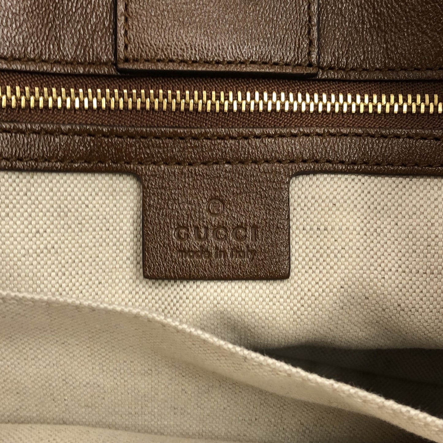 Brown Gucci GG Canvas Horsebit 1955 Tote Bag