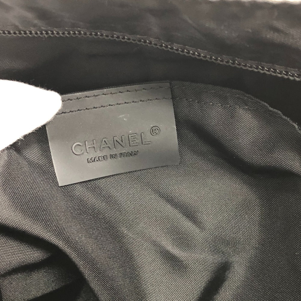 CHANEL Shoulder Bag canvas white CC COCO Mark New travel line Women Used