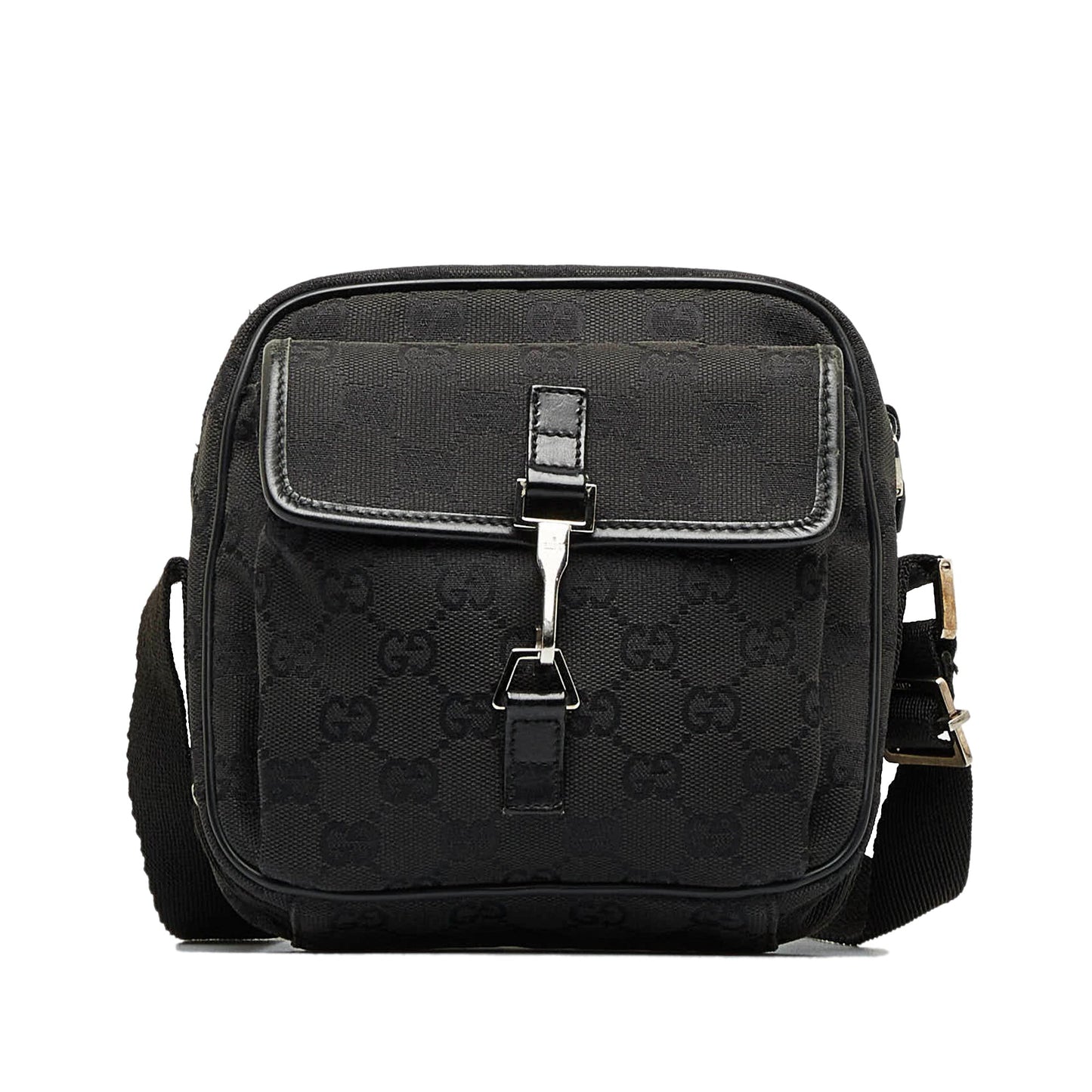 GUCCI GG Canvas Jackie Crossbody Bag