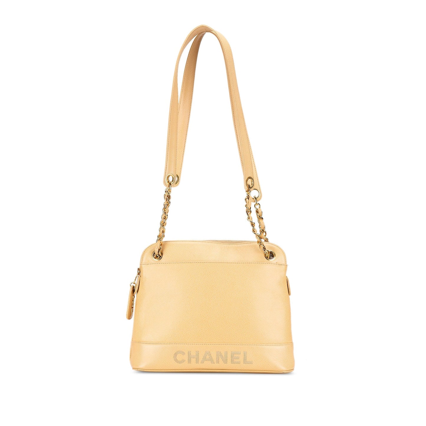 Yellow Chanel Caviar Shoulder Bag