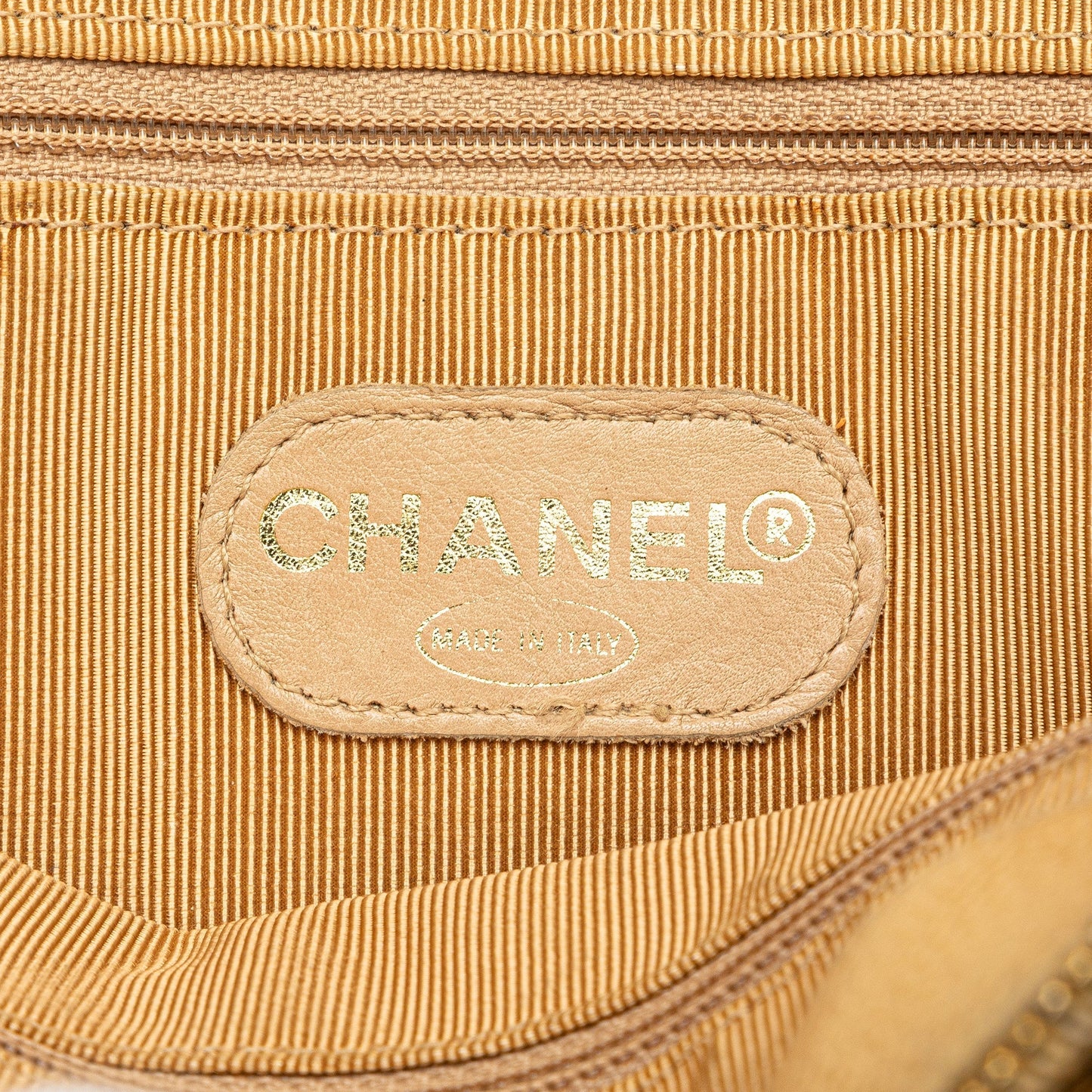 Yellow Chanel Caviar Shoulder Bag