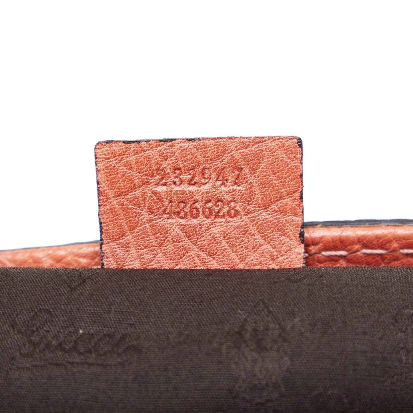 Orange Gucci Bamboo Libeccio Tote Bag