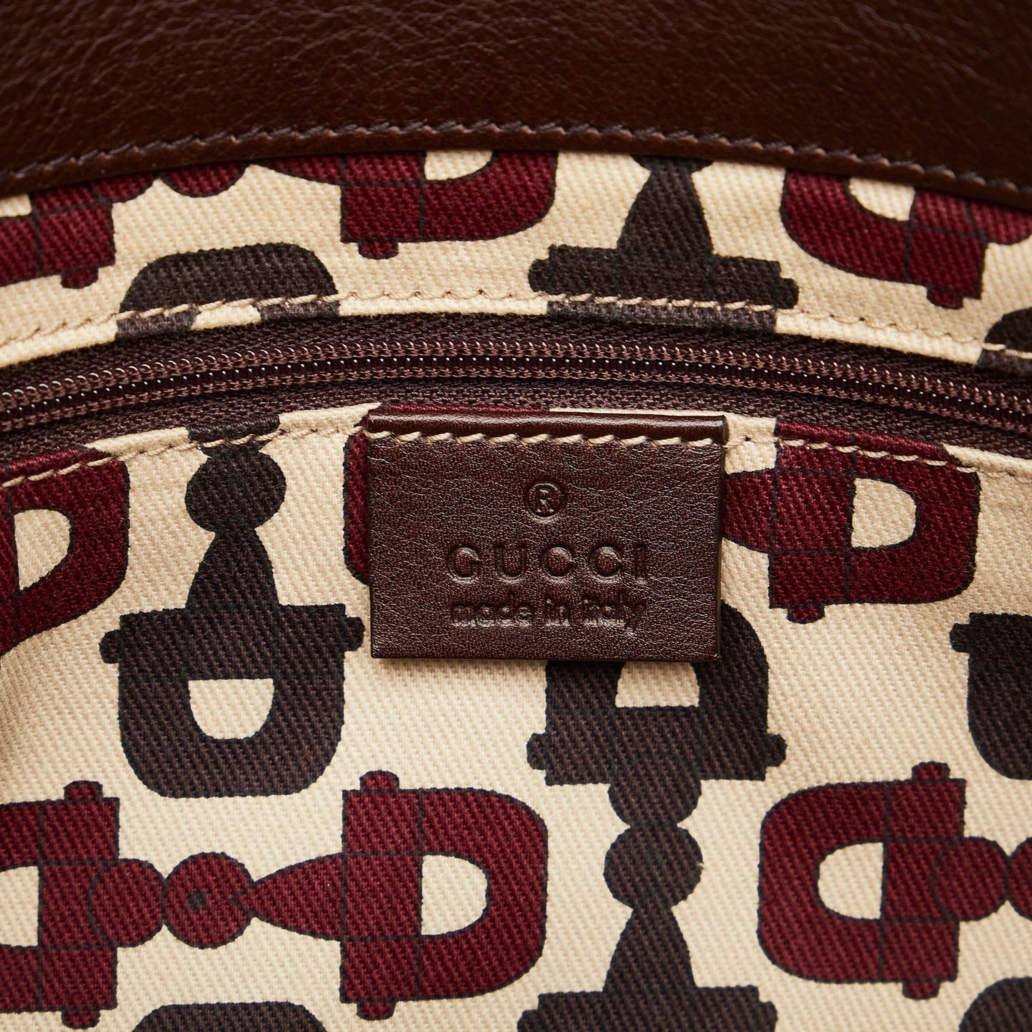 Brown Gucci Guccissima Abbey D-Ring Tote Bag