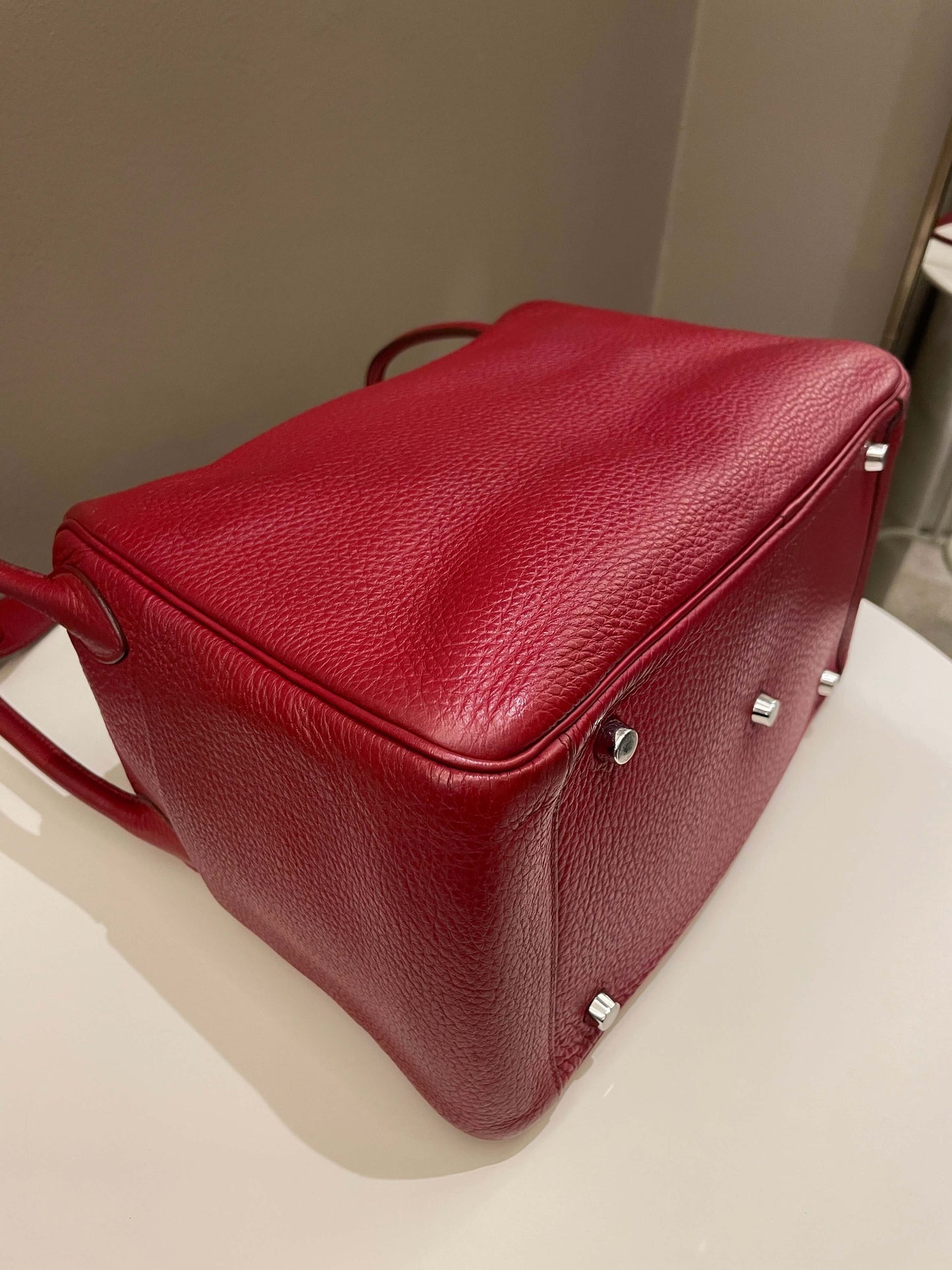 Hermes Lindy 30 Rouge Garance Clemence