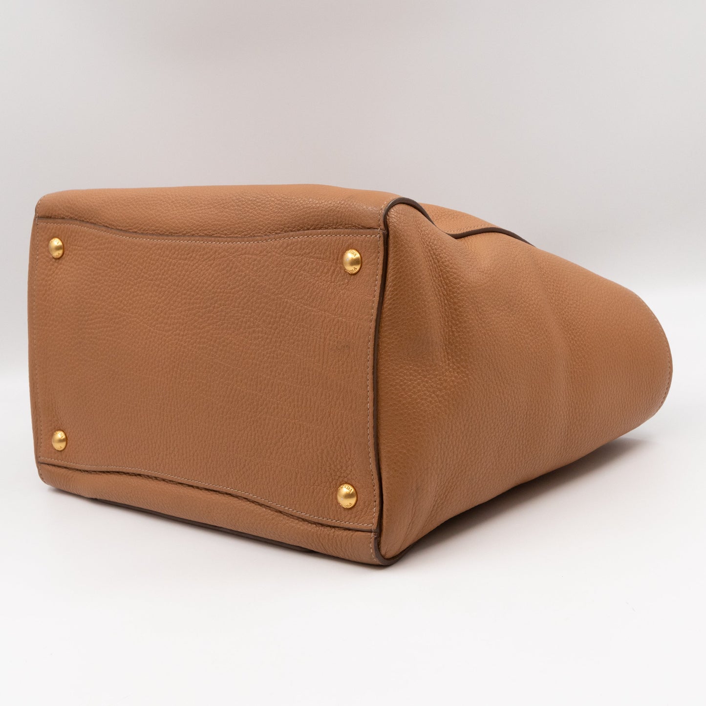 Shoulder Tote Bag Sughero Vitello Daino Leather