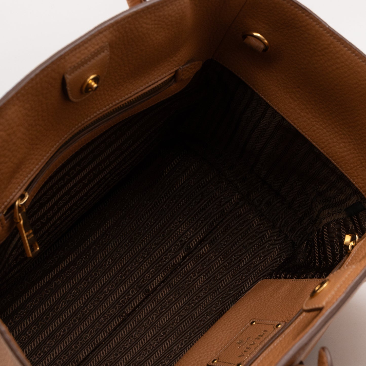 Shoulder Tote Bag Sughero Vitello Daino Leather