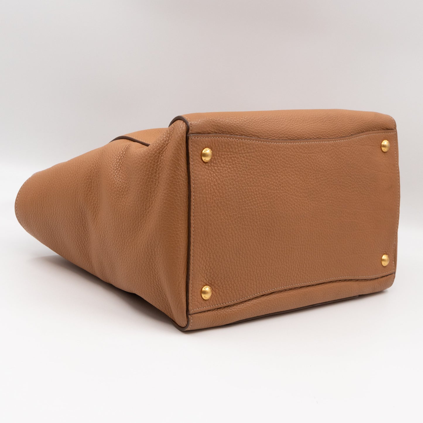 Shoulder Tote Bag Sughero Vitello Daino Leather